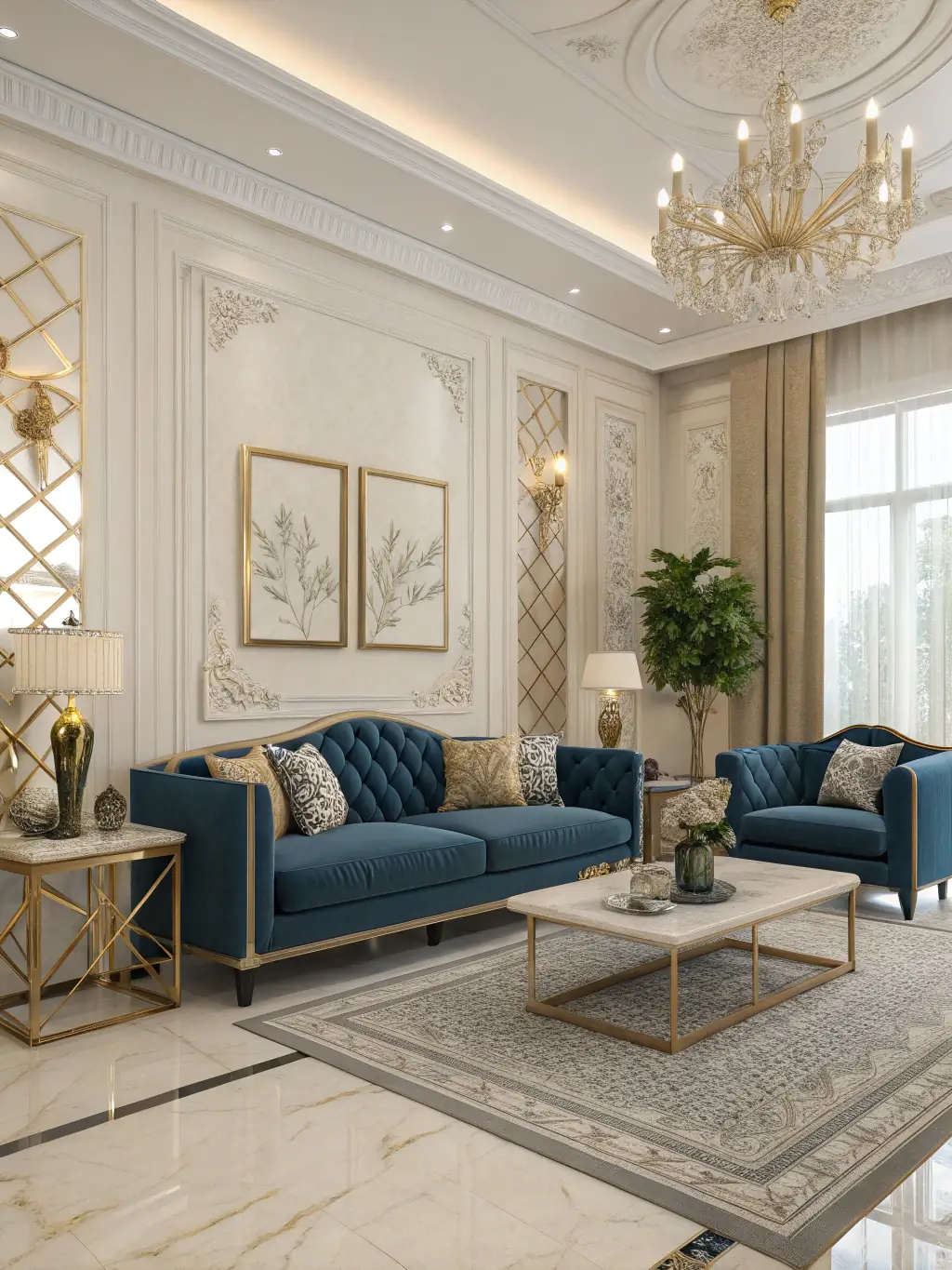 A sophisticated interior space featuring custom fabricated wall panels and furniture, reflecting FabriCreations' interior fabrication capabilities.